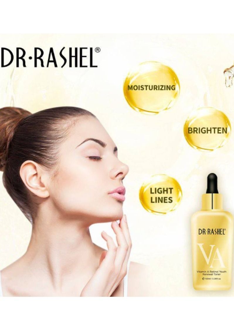 DR. RASHEL Night Repait Essence Toner Vitamin A Retinol Youth Renewal 100 ML - Image 3